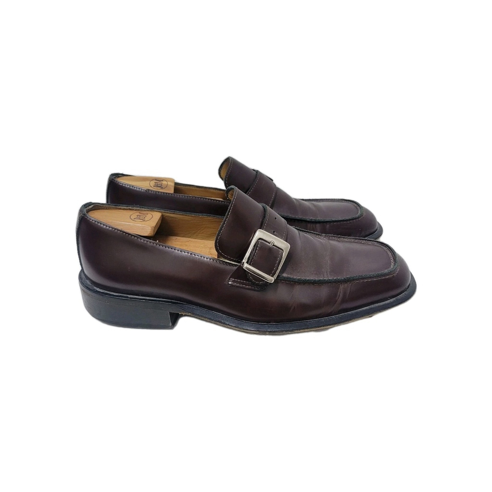 Coach Iverton Men's Leather Monk Strap Burgundy Dress Shoes #B0015 Size 9.5D - Picture 5 of 12